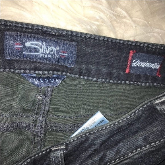 Silver Tuesday Mid Skinny jeans sz 27 Zipper ankle - Picture 5 of 7